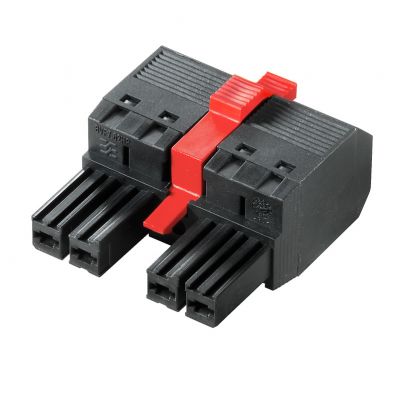 WEIDMULLER BVF 7.62HP/04/180MF3 SN BK BX Wtyk PCB (złącze wiązki), 7.62 mm, Liczba biegunów: 4, PUSH IN 1060590000 /40szt./ (1060590000)