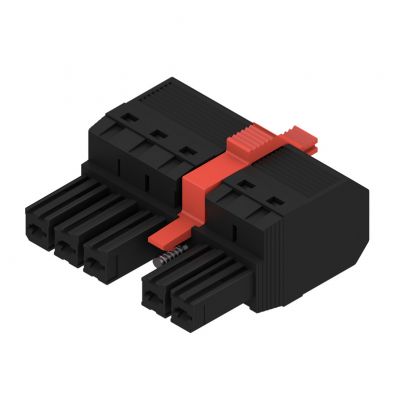 WEIDMULLER BVF 7.62HP/05/180MSF3 SN BK BX Wtyk PCB (złącze wiązki), 7.62 mm, Liczba biegunów: 5, PUSH IN 1060680000 /30szt./ (1060680000)