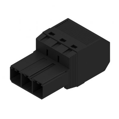 WEIDMULLER SVF 7.62HP/03/180G SN BK BX Wtyk PCB (złącze wiązki), 7.62 mm, Liczba biegunów: 3, PUSH IN 1060840000 /65szt./ (1060840000)