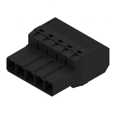 WEIDMULLER SVF 7.62HP/05/180G SN BK BX Wtyk PCB (złącze wiązki), 7.62 mm, Liczba biegunów: 5, PUSH IN 1060870000 /40szt./ (1060870000)
