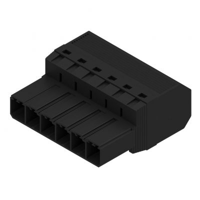 WEIDMULLER SVF 7.62HP/06/180G SN BK BX Wtyk PCB (złącze wiązki), 7.62 mm, Liczba biegunów: 6, PUSH IN 1060880000 /30szt./ (1060880000)