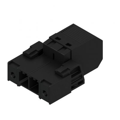 WEIDMULLER SVF 7.62HP/02/180F SN BK BX Wtyk PCB (złącze wiązki), 7.62 mm, Liczba biegunów: 2, PUSH IN 1060900000 /50szt./ (1060900000)