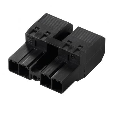 WEIDMULLER SVF 7.62HP/04/180MF3 SN BK BX Wtyk PCB (złącze wiązki), 7.62 mm, Liczba biegunów: 4, PUSH IN 1061050000 /40szt./ (1061050000)