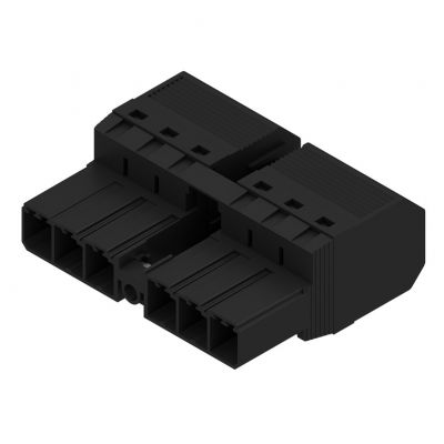 WEIDMULLER SVF 7.62HP/06/180MSF4 SN BK BX Wtyk PCB (złącze wiązki), 7.62 mm, Liczba biegunów: 6, PUSH IN 1061180000 /25szt./ (1061180000)