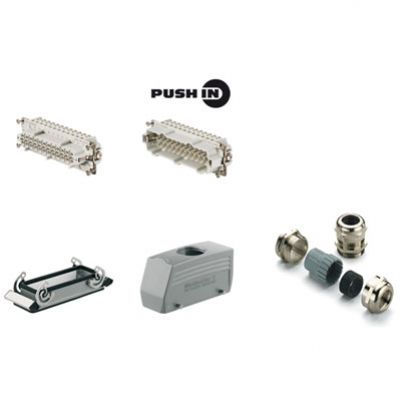 WEIDMULLER HDC KIT HE-P 24.131 M Złącza przemysłowe (zestaw), Typoszereg: HE, PUSH IN, Wielkość konstrukcyjna: 8, Liczba biegunów: 24 1061700000 /1szt./ (1061700000)