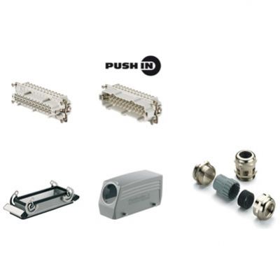 WEIDMULLER HDC KIT HE-P 24.130 Złącza przemysłowe (zestaw), Typoszereg: HE, PUSH IN, Wielkość konstrukcyjna: 8, Liczba biegunów: 24 1061780000 /1szt./ (1061780000)