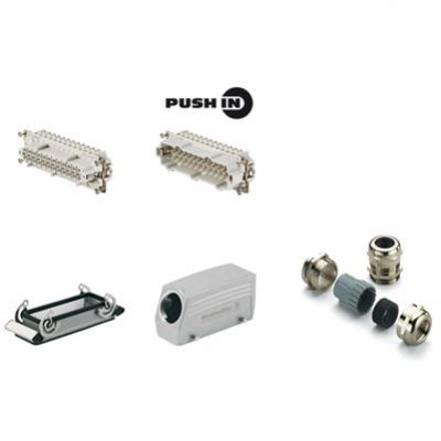 WEIDMULLER HDC KIT HE-P 24.130 M Złącza przemysłowe (zestaw), Typoszereg: HE, PUSH IN, Wielkość konstrukcyjna: 8, Liczba biegunów: 24 1061790000 /1szt./ (1061790000)