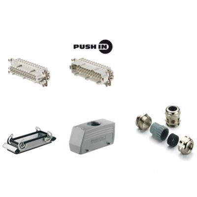 WEIDMULLER HDC KIT HE-P 24.131 Złącza przemysłowe (zestaw), Typoszereg: HE, PUSH IN, Wielkość konstrukcyjna: 8, Liczba biegunów: 24 1061800000 /1szt./ (1061800000)