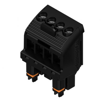 WEIDMULLER BHZ 5.00/04/90LH BK/BK Wtyk PCB (złącze wiązki), dźwignia zwalniająca czarny, 5.00 mm, Liczba biegunów: 4, Przyłącze z jarzmem 1069350000 /78szt./ (1069350000)