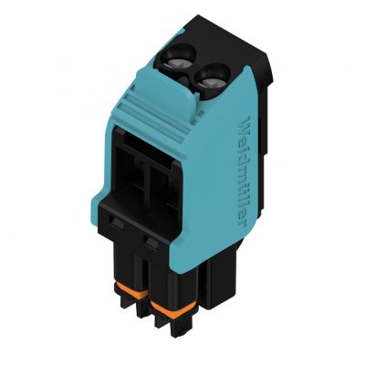 WEIDMULLER BHZ 5.00/02/90LH BK/BL Wtyk PCB (złącze wiązki), dźwignia zwalniająca niebieska, 5.00 mm, Liczba biegunów: 2, Przyłącze z jarzmem 1069360000 /150szt./ (1069360000)