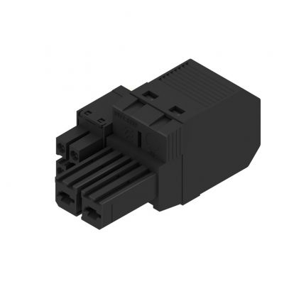 WEIDMULLER BVF 7.62HP/02/180 BCF/04R SN BK BX Złącze hybrydowe (przyłącze przewodów), 7.62 mm, Liczba biegunów: 2, PUSH IN 1080550000 /65szt./ (1080550000)
