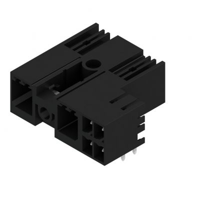 WEIDMULLER SV 7.62HP/02/90MSF2 SC/04R SN BK BX Złącze hybrydowe (przyłącze płytki), 7.62 mm, Liczba biegunów: 2, kąt odejścia: 90° 1089510000 /60szt./ (1089510000)