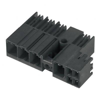WEIDMULLER SV 7.62HP/04/90MF4 SC/04R SN BK BX Złącze hybrydowe (przyłącze płytki), 7.62 mm, Liczba biegunów: 4, kąt odejścia: 90° 1090130000 /36szt./ (1090130000)