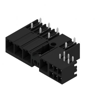 WEIDMULLER SV 7.62HP/04/270MSF4 SC/06R SN BK BX Złącze hybrydowe (przyłącze płytki), 7.62 mm, Liczba biegunów: 4, kąt odejścia: 270° 1090140000 /36szt./ (1090140000)