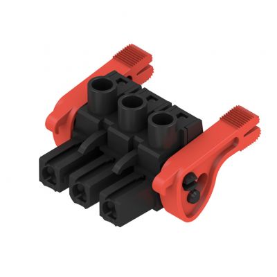 WEIDMULLER BLZ 7.62HP/03/180LR SN BK BX Wtyk PCB (złącze wiązki), 7.62 mm, Liczba biegunów: 3, Przyłącze z jarzmem 1093440000 /45szt./ (1093440000)