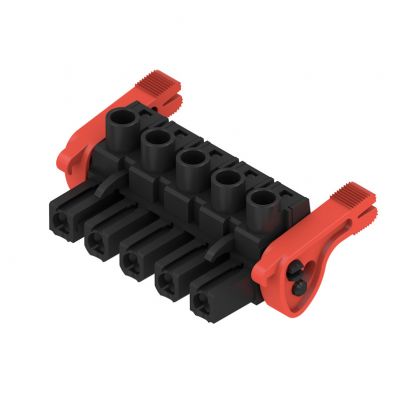 WEIDMULLER BLZ 7.62HP/05/180LR SN BK BX Wtyk PCB (złącze wiązki), 7.62 mm, Liczba biegunów: 5, Przyłącze z jarzmem 1093460000 /30szt./ (1093460000)