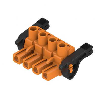 WEIDMULLER BLZ 7.62HP/04/180LR SN OR BX Wtyk PCB (złącze wiązki), 7.62 mm, Liczba biegunów: 4, Przyłącze z jarzmem 1093490000 /35szt./ (1093490000)
