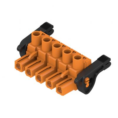 WEIDMULLER BLZ 7.62HP/05/180LR SN OR BX Wtyk PCB (złącze wiązki), 7.62 mm, Liczba biegunów: 5, Przyłącze z jarzmem 1093500000 /30szt./ (1093500000)