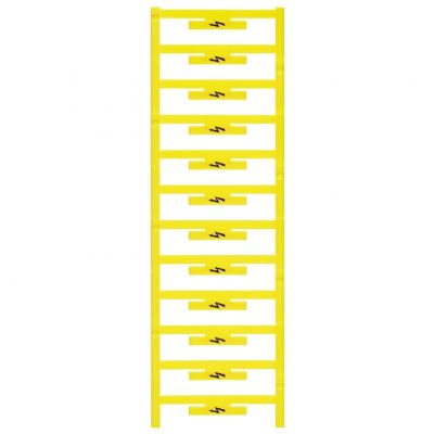 WEIDMULLER WAD 5 MC B GE/SW Oznaczenie terminala, Raster w mm: 5.00, Nadrukowane znaki: symbole, żółty 1120450000 /48szt./ (1120450000)