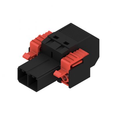 WEIDMULLER SVF 7.62HP/02/180FI SN BK BX Wtyk PCB (złącze wiązki), 7.62 mm, Liczba biegunów: 2, PUSH IN 1124750000 /50szt./ (1124750000)