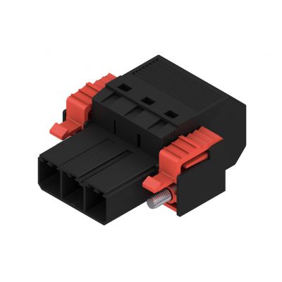 WEIDMULLER SVF 7.62HP/03/180SFI SN BK BX Wtyk PCB (złącze wiązki), 7.62 mm, Liczba biegunów: 3, PUSH IN 1124820000 /40szt./ (1124820000)
