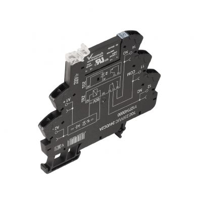 WEIDMULLER TOZ 48VUC 48VDC0,1A Przekaźnik półprzewodnikowy, 48 V UC ±10 %, Prostownik , 1 zestyk zwierny (Tranzystor bipolarny), 0…48 V DC, 100 mA, złącze sprężynowe 1127070000 /10szt./ (1127070000)