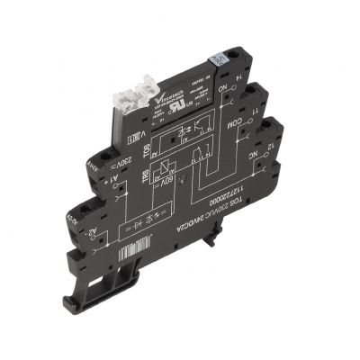 WEIDMULLER TOS 24VUC 230VAC1A Przekaźnik półprzewodnikowy, 24 V UC ±10 %, Prostownik , 1 zestyk zwierny (Triak (przełączanie w zerze)), 24...240 V AC, 1 A, złącze śrubowe 1127420000 /10szt./ (1127420000)