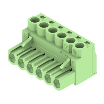 WEIDMULLER BLZP 5.08HC/06/180 SN GN BX Wtyk PCB (złącze wiązki), 5.08 mm, Liczba biegunów: 6, Przyłącze z jarzmem 1139110000 /60szt./ (1139110000)