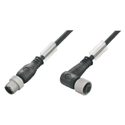 WEIDMULLER SAIP-M12GM12W-2/4-1.5U Przewód czujnika-siłownika (zmontowany), Kabel połączeniowy, M12 / M12, Liczba biegunów: 3, Długość kabla: 1.5 m, złącze męskie, proste - złącze żeńsk 1150620150 /1sz (1150620150)
