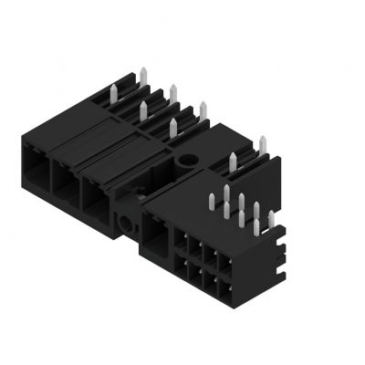 WEIDMULLER SV 7.62HP/04/270MSF4 SC/08R SN BK BX Złącze hybrydowe (przyłącze płytki), 7.62 mm, Liczba biegunów: 4, kąt odejścia: 270° 1156290000 /30szt./ (1156290000)
