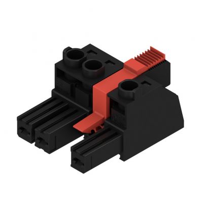 WEIDMULLER BVZ 7.62IT/03/180MF2 SN BK BX Wtyk PCB (złącze wiązki), 7.62 mm, Liczba biegunów: 3, Przyłącze z jarzmem 1156720000 /40szt./ (1156720000)