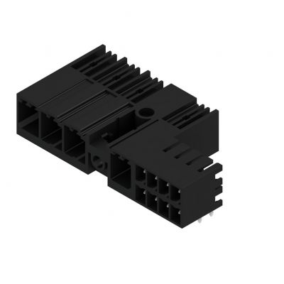 WEIDMULLER SV 7.62HP/04/90MF4 SC/08R SN BK BX Złącze hybrydowe (przyłącze płytki), 7.62 mm, Liczba biegunów: 4, kąt odejścia: 90° 1156890000 /30szt./ (1156890000)