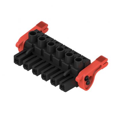 WEIDMULLER BLZ 7.62HP/06/180LR SN BK BX Wtyk PCB (złącze wiązki), 7.62 mm, Liczba biegunów: 6, Przyłącze z jarzmem 1164960000 /25szt./ (1164960000)
