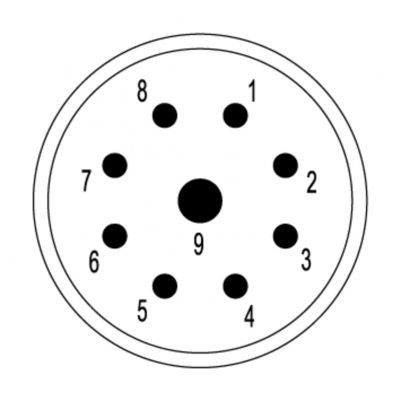 WEIDMULLER SAI-M23-SE-9 Wkład styku (złącze okrągłe), Wkładka, złącze męskie, 9-biegunowy, Przyłącze zagniatane, M23, Liczba biegunów: 9, kodowanie: brak 1170050000 /1szt./ (1170050000)