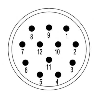 WEIDMULLER SAI-M23-SE-12 Wkład styku (złącze okrągłe), Wkładka, złącze męskie, 12-biegunowy, Przyłącze zagniatane, M23, Liczba biegunów: 12, kodowanie: brak 1170070000 /1szt./ (1170070000)