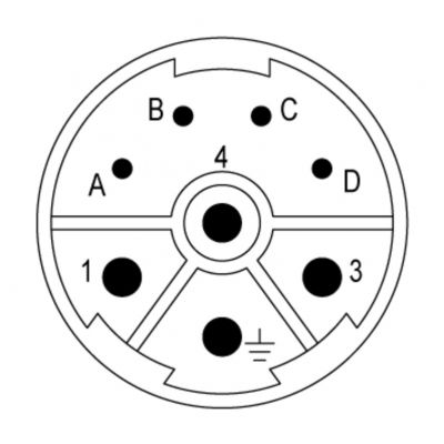 WEIDMULLER SAI-M23-SE-L-4/4 Wkład styku (złącze okrągłe), Wkładka, złącze męskie, Przyłącze zagniatane, M23, Liczba biegunów: 8, kodowanie: brak 1170380000 /1szt./ (1170380000)