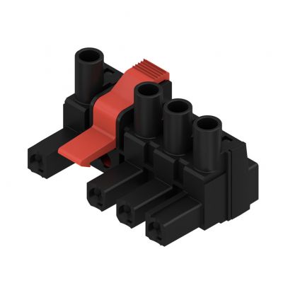 WEIDMULLER BLZ 7.62IT/04/180MF4 SN BK BX Wtyk PCB (złącze wiązki), 7.62 mm, Liczba biegunów: 4, Przyłącze z jarzmem 1173530000 /40szt./ (1173530000)