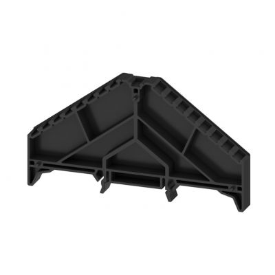 WEIDMULLER BZT PRV8 SW 35X7.5 Mocowanie znacznika (terminal), Seria P, liczba poziomów: 8, TS 35 x 7.5, czarny 1173580000 /20szt./ (1173580000)