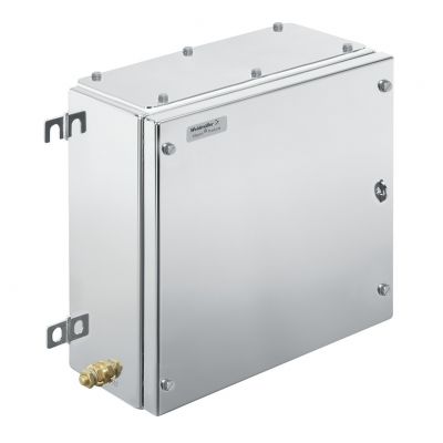 WEIDMULLER KTB MH 303015 S2N1 Metalowa obudowa iskrobezpieczna, 306 x 306 x 150 mm, nieobrobiony, Płytka kołnierzowa: Tak, na dole, 4 zawiasy i wkręty M6 o łbie sześciokątnym z row 1194710003 /1szt./ (1194710003)