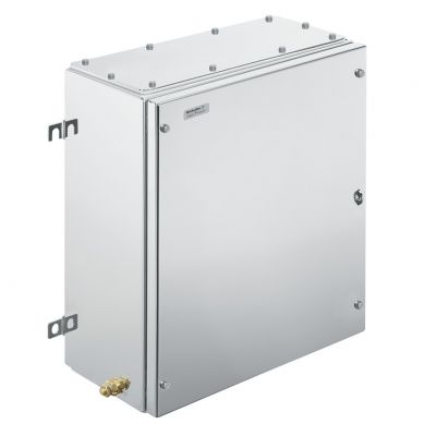 WEIDMULLER KTB MH 453815 S4E3 Metalowa obudowa iskrobezpieczna, 382 x 458 x 150 mm, element polerowany elektrolitycznie, Płytka kołnierzowa: Tak, na dole, z lewej strony, z prawej 1195030000 /1szt./ (1195030000)
