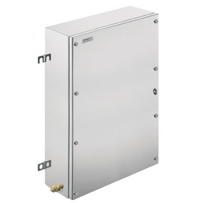 WEIDMULLER KTB MH 553515 S4E3 Metalowa obudowa iskrobezpieczna, 350 x 550 x 150 mm, element polerowany elektrolitycznie, Płytka kołnierzowa: Tak, na dole, z lewej strony, z prawej 1195230000 /1szt./ (1195230000)