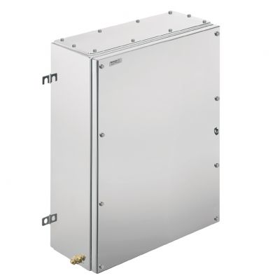 WEIDMULLER KTB MH 624515 S2E2 Metalowa obudowa iskrobezpieczna, 450 x 620 x 150 mm, element polerowany elektrolitycznie, Płytka kołnierzowa: Tak, na dole, u góry, 4 zawiasy i wkręt 1195320001 /1szt./ (1195320001)
