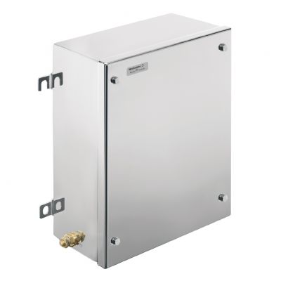 WEIDMULLER KTB FS 352620 S4E1 Metalowa obudowa iskrobezpieczna, 260 x 350 x 200 mm, element polerowany elektrolitycznie, Płytka kołnierzowa: Tak, na dole, M6 wkręty o łbie sześciok 1195960000 /1szt./ (1195960000)