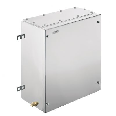 WEIDMULLER KTB FS 453815 S4E1 Metalowa obudowa iskrobezpieczna, 382 x 458 x 150 mm, element polerowany elektrolitycznie, Płytka kołnierzowa: Tak, na dole, M6 wkręty o łbie sześciok 1196110000 /1szt./ (1196110000)