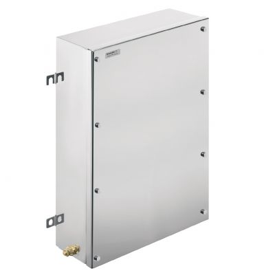 WEIDMULLER KTB FS 553515 S4E4 Metalowa obudowa iskrobezpieczna, 350 x 550 x 150 mm, element polerowany elektrolitycznie, Płytka kołnierzowa: Tak, na dole, u góry, z lewej strony, z 1196340000 /1szt./ (1196340000)