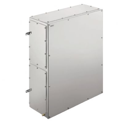 WEIDMULLER KTB FS 916115 S4E3 Metalowa obudowa iskrobezpieczna, 610 x 914 x 150 mm, element polerowany elektrolitycznie, Płytka kołnierzowa: Tak, na dole, z lewej strony, z prawej 1196630000 /1szt./ (1196630000)
