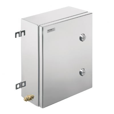 WEIDMULLER KTB QL 352615 S4E4 Metalowa obudowa iskrobezpieczna, 260 x 350 x 150 mm, element polerowany elektrolitycznie, Płytka kołnierzowa: Tak, na dole, u góry, z lewej strony, z 1200150000 /1szt./ (1200150000)