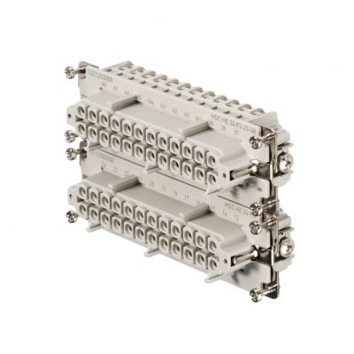 WEIDMULLER HDC HE 24 FS  25-48 Wkład styku (złącza przemysłowe), złącze żeńskie, 500 V, 16 A, Liczba biegunów: 24, złącze śrubowe, Wielkość konstrukcyjna: 8 1221200000 /1szt./ (1221200000)