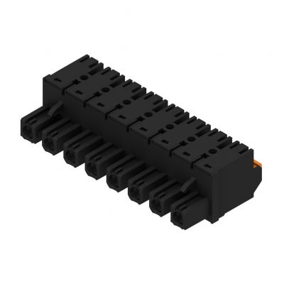 WEIDMULLER BLF 7.62HP/08/180 SN BK BX Wtyk PCB (złącze wiązki), 7.62 mm, Liczba biegunów: 8, PUSH IN 1227360000 /30szt./ (1227360000)