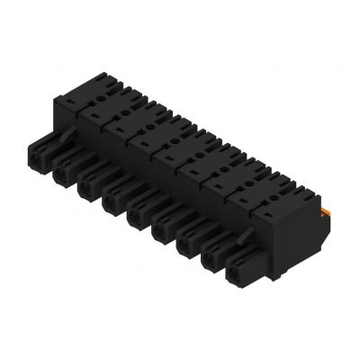 WEIDMULLER BLF 7.62HP/09/180 SN BK BX Wtyk PCB (złącze wiązki), 7.62 mm, Liczba biegunów: 9, PUSH IN 1227370000 /24szt./ (1227370000)